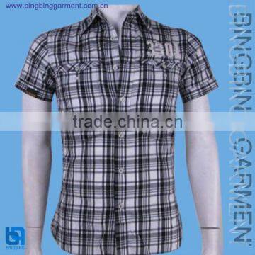 men's fashion plaid shirt