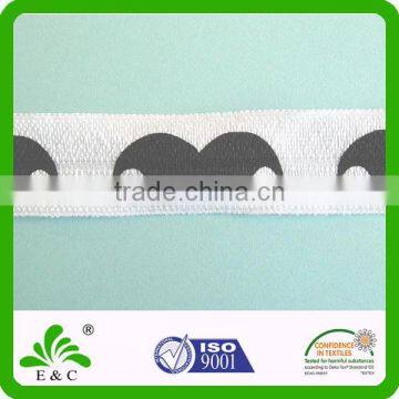 Moustache Print Fold Over Elastic FOE by Oeko-Tex100 factory