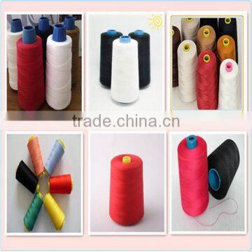China suppllier 100% ring spun polyester thread for stitch sewing