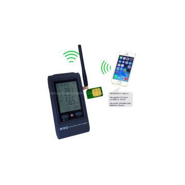 GSM SMS alarm temperature humidity data logger