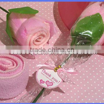 wedding thank you gifts for guestsRose shape /wedding cake towel