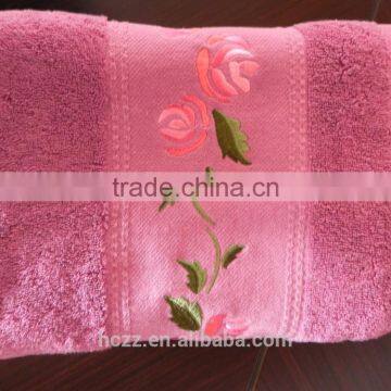 Embroidery towel red