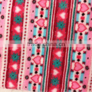 printed Coral Fleece fabric