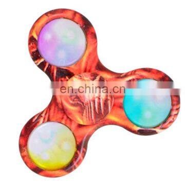 2017 Hot Fingertips Camouflage Triangle Gyro Decompression Fingertips Gyro With LED Lights photo-4