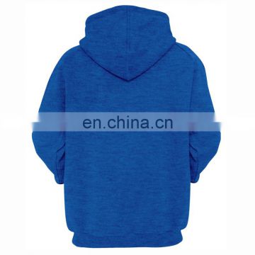 Twin-layer blue pitted winter heavyweight hoodies Best factiry price cotton hoody