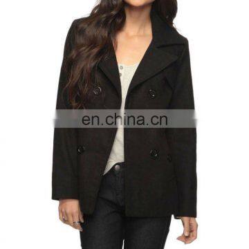 CHEFON Wool-Blend Storm Flap Coat CFB003