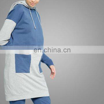 Women Spring Suits 2017 Islamic Clothing Female Sportsuit Plus Size Muslim Two Pcs Sets New Hoodies Ladies Velour Tracksuit Set photo-3