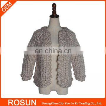 Supplier Soft 100% Wool Handmade Sweater for Babies
