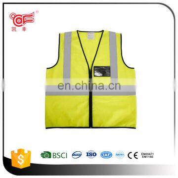 Hi vis cheap safety reflective vest with BSCI and EN20471 certificate