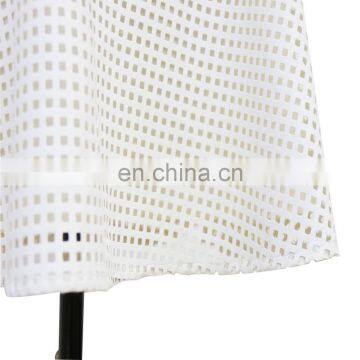 High Quality Knee Length Check PU Leather A Line Skirt photo-5