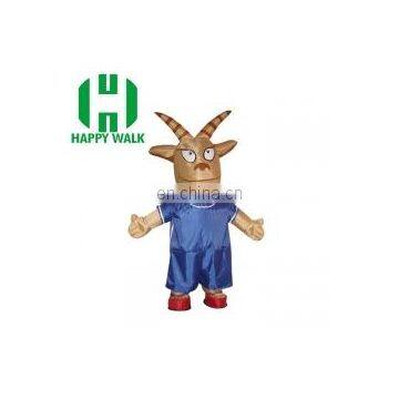 Movable advertising cartoon goat /Inflatable cartoon characters for dress