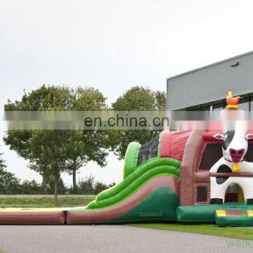 HI Top Quality inflatable bouncy castle with water slide