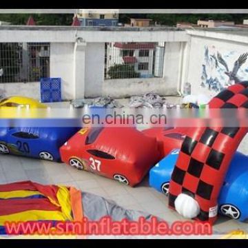 outdoor toys pvc cheap inflatable car tunnel structures for sale