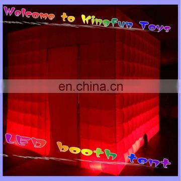 LED Colored changed photo booth/inflatable photo booth