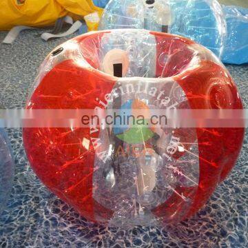 latest inflatable ballon transparent and red zorb ball high quality zor ball for wholesale
