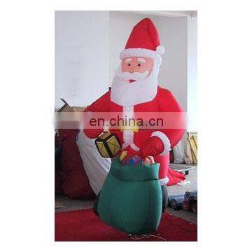 inflatable santa with gift, inflatable christmas santa claus