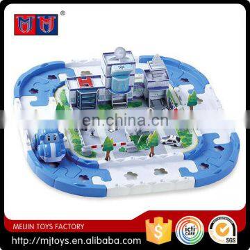 Police Office DIY Popular Series 2016 B/O Rail Car for kids railway train play set