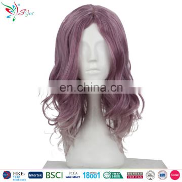 Styler Brand Popular mazarine dark purple mix color cosplay curly wig