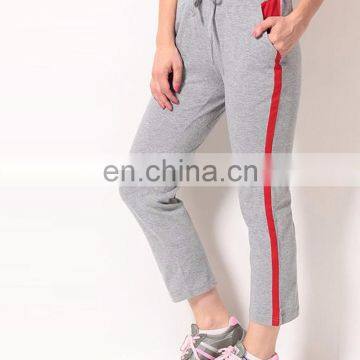 New Factory Price Sporty Ribbed Elastic Cuffs & Waistband Print Pockets Jogger Sweatpants