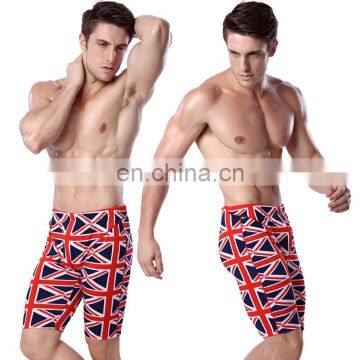 UK Flag Printed New Pattern Knee Length Sexy European men swimwear