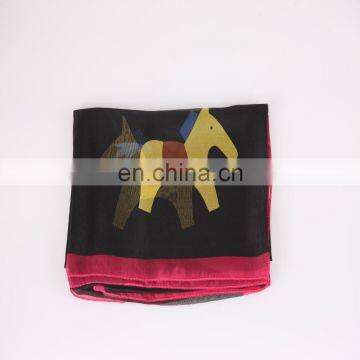 Store Fashion Pony Horse Print Joker Chiffon Silk Pashmina Shawls Scarf photo-6