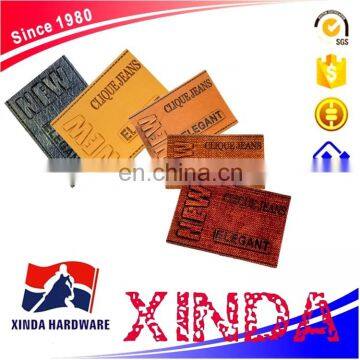 Custom logo leather label,embossed leather label,leather jacket patches