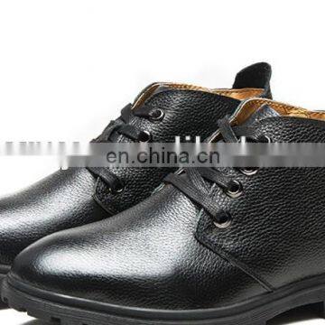 refined genuine leather casual men winter shoe