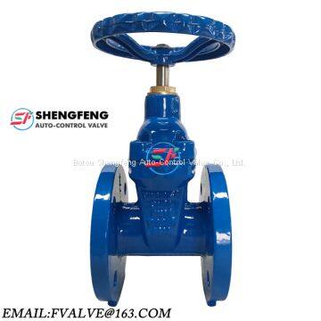 DIN F4 GGG50 DN100 ductile iron gate valve