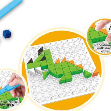 Hot Sale Christmas Kids' Building Block Gift Brick Toy DIY Building Block Puzzle Educational Toys Gift for Children Toy Gift BS017344 photo-3