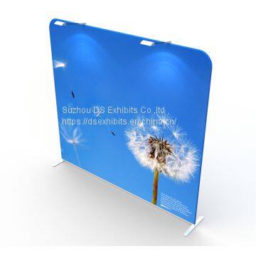 10ft Portable Backdrop Stand Trade Show Tension Fabric Display Stand Banner Backdrop Wall photo-3