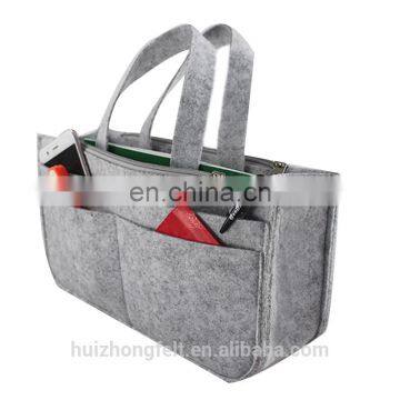 Felt Cosmetic Purse Insert Bag Organizer, Travel Makeup Bag in Bag Tidy Pouch