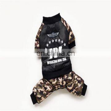 New arrival winter pet apparel dog jumpsuit FBI dog clothing