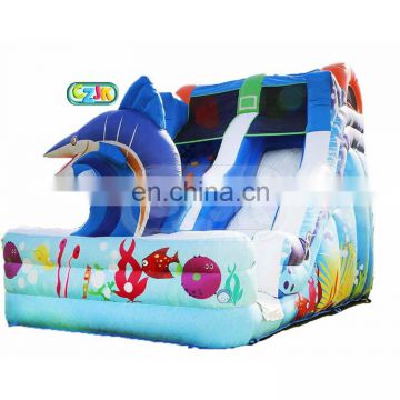 inflatable marlin splash slide