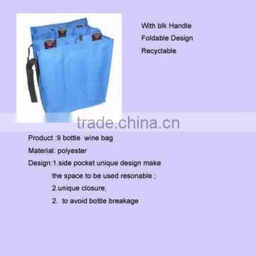 9 Bottle Wine Bag