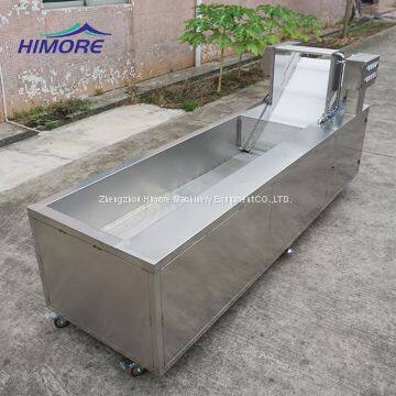 Fully Automatic Continuously Leafy Vegetable Fruit Lettuce Cabbage Bubble Washing Cleaning Machine With Ozone photo-4