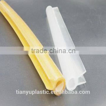 transparent plastic extrusion profiles/shape can customzied by requirements