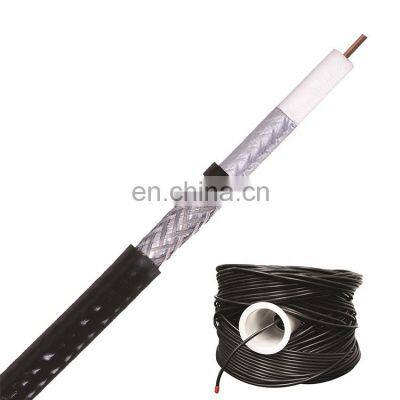 Black dual 1 5/8 rf coaxial cable suppliers rg59 rg6 rg11 syv 75-5 coaxial cable