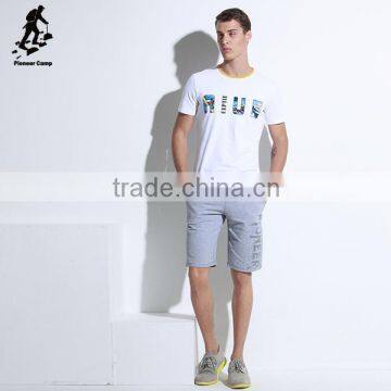 Factory Sale Leisure Black White o Neck Tee Shirts for Sale photo-3