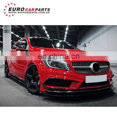 W176 RZ-style carbon fiber parts fit for  A-CLASS W176 sport to RZ-style carbon fiber A45 body kits