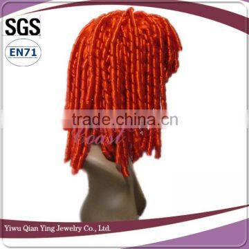 New Design&fashion Long Orange Curl Synthetic Fiber Party Wigs photo-2