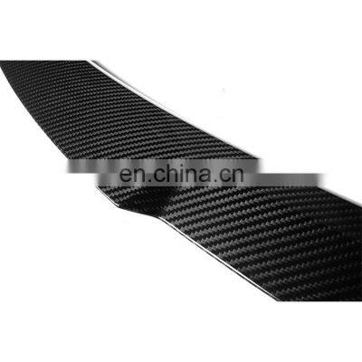 Dry Carbon Fiber Rear Boot Spoiler Flap for Audi a6 c8 2019 2020 photo-4
