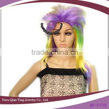 cheap multi color synthetic punk wigs