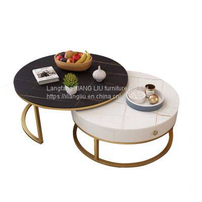 Living Room Marble Round Coffee Table