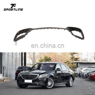 Carbon Fiber W222 S65 Front Bumper Vents Panels for Mercedes Benz S63 AMG Sedan 18-19