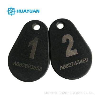 Membership ID Customized HF NFC RFID Nylon Keychain Ring tag