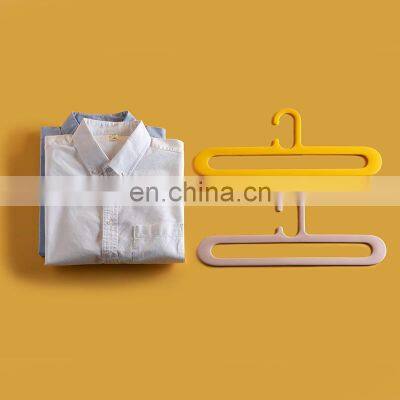 Home Hanging Clothes Towel Space Saving White Scarf Wire Wall Custom Baby Plastic Hanger photo-5