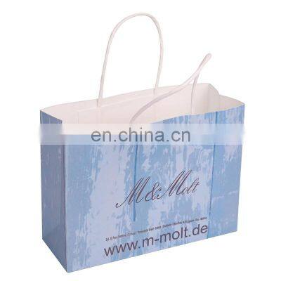 China Gold Supplier Wholesale Customized Shopping Bag Colored Paper Rope Handle Kraft Paper Bag photo-3