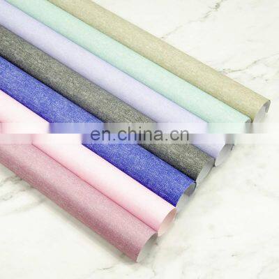 2021 High Quality Reversible Packaging Paper Macaron Color Series Gift Wrapping Paper Sheet for Fresh Flower