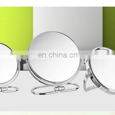3 Use Two Face 360 Degree Rotate 1x 2x Magnify Wall-hanging Desktop Free Standing Makeup Mirror photo-4