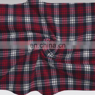 Best Sale BCI Cotton Yarn Dyed Flannel Check Red Design For Winter photo-3